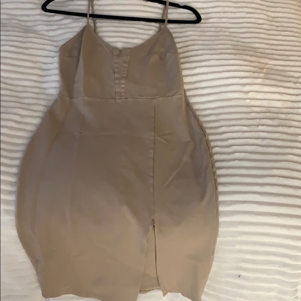 Tan tight fancy dress
